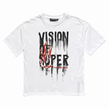 Carica l&#39;immagine nel visualizzatore di Gallery, VISION OF SUPER kids t-shirt bianca logo colato TSV4109
