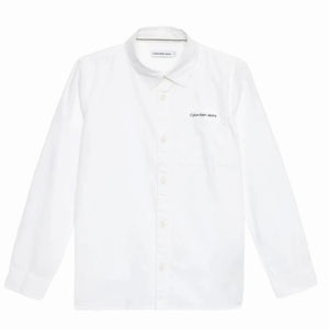 Calvin Klein camicia bianca bambino B01737