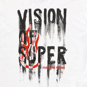 VISION OF SUPER kids t-shirt bianca logo colato TSV4109