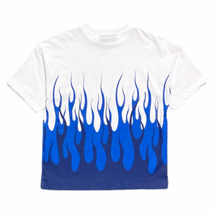 VISION OF SUPER kids t-shirt fiamme azzurre TSV4101