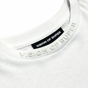 VISION OF SUPER kids t-shirt bianca ricami TSV4100