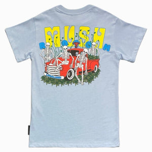 Mushroom t-shirt azzurra macchina 14022