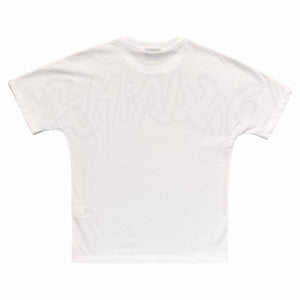 Disclaimer adult t-shirt bianca logo spray 54214