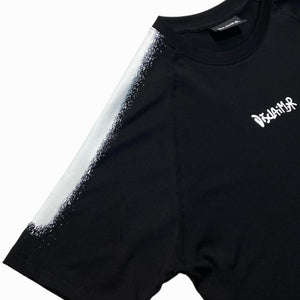Disclaimer adult t-shirt nera logo spray 54210