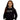 Calvin Klein felpa nera logo glitter ragazza IG0IG03069