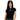Calvin Klein t-shirt nera costina ragazza LVCKSJB11G