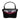 County of Milan borsetta nera piume fuxia 260426
