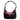 County of Milan borsetta nera piume viola 260460