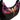 County of Milan borsetta nera piume viola 260460