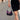 County of Milan borsetta nera piume viola 260460