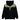 County of Milan kids felpa cappuccio nera piume verdi BHS060
