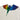 County of Milan kids t-shirt bianca piume multicolor TH028