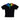 County of Milan kids t-shirt nera piume multicolor TH028