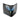 County of Milan portafoglio nero piume azzurre 260388