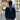 County of Milan uomo felpa nera piume azzurre SW024