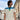 County of Milan uomo t-shirt latte piume azzurre TH022