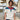 County of Milan uomo t-shirt latte piume rosse TH029