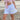 Disclaimer kids short bianco logo lurex ragazza 58903