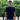 Dropseason2 uomo t-shirt nera logo floccato SS26205