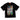 SPRAYGROUND kids t-shirt nera logo multicolor astronauta SPY1144