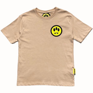 BARROW kids t-shirt beige basic logo TH097