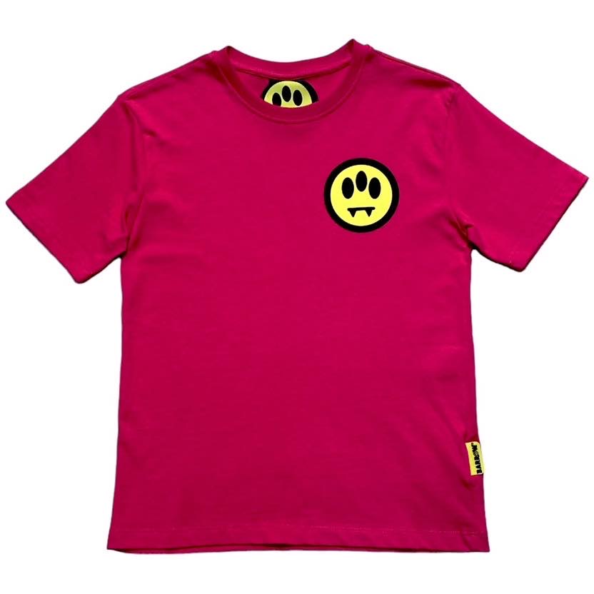 BARROW kids t-shirt fuxia basic logo TH097