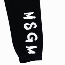 Carica l&#39;immagine nel visualizzatore di Gallery, MSGM pantalone tuta nero basic logo UFP026
