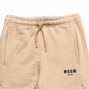 MSGM pantalone felpa beige BFP267