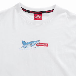 SPRAYGROUND adult t-shirt shark island SP509WHT