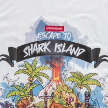 Carica l&#39;immagine nel visualizzatore di Gallery, SPRAYGROUND adult t-shirt shark island SP509WHT
