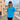Disclaimer kids t-shirt azzurra logo frontale 58408