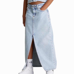 Calvin Klein gonna lunga jeans bambina G02598
