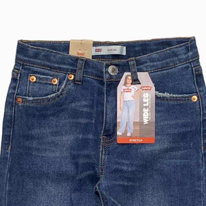 Levi's jeans wide leg bambina blu G381