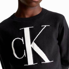 Carica l&#39;immagine nel visualizzatore di Gallery, Calvin Klein maglione bambino logo B01961
