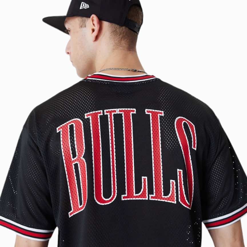 New Era t-shirt traforata Chicago Bulls oversize 60416371