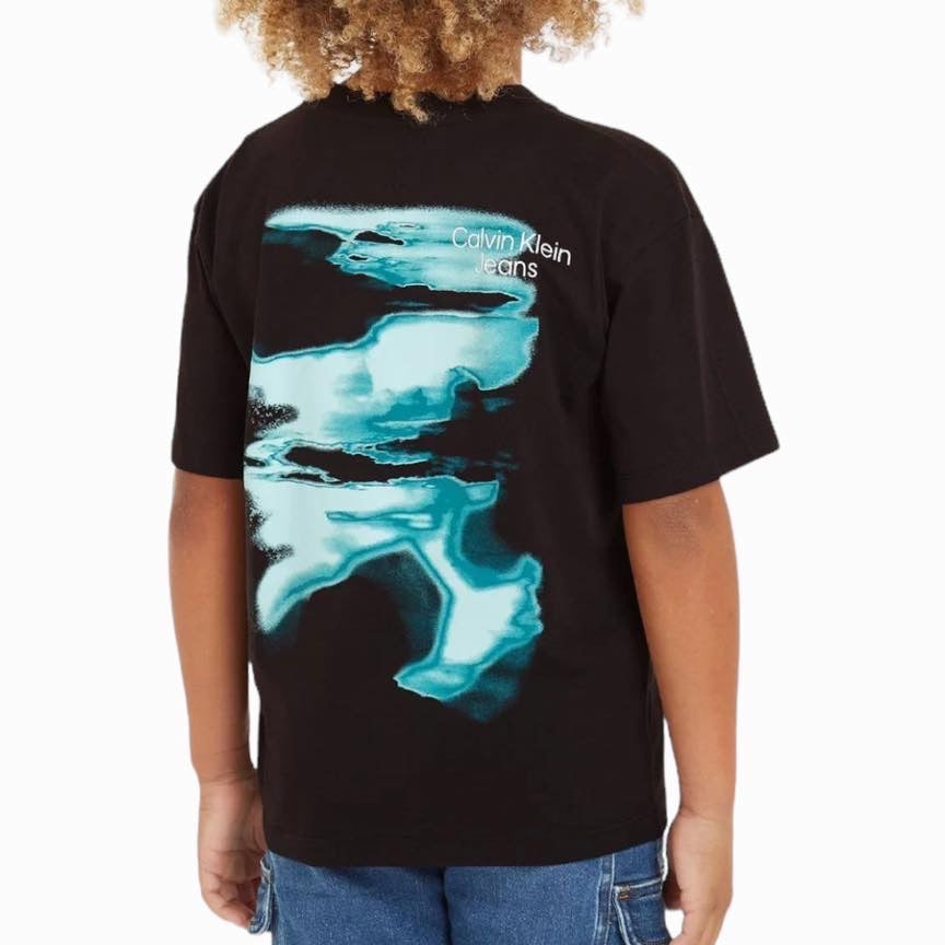 Calvin Klein t-shirt bambino nera B02034