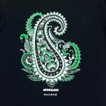 Carica l&#39;immagine nel visualizzatore di Gallery, MSGM kids t-shirt nera logo spirale BTH291
