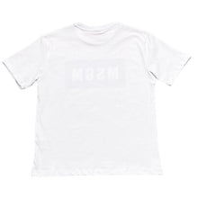 Carica l&#39;immagine nel visualizzatore di Gallery, MSGM kids t-shirt bianca logo fiori BTH257
