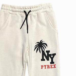 Pyrex pantalone panna palma NY S4PYJBFP021