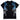 Phobia kids t-shirt nera fulmini azzurri bianchi PHK00632