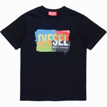 Carica l&#39;immagine nel visualizzatore di Gallery, Diesel t-shirt nera pennellata J01776
