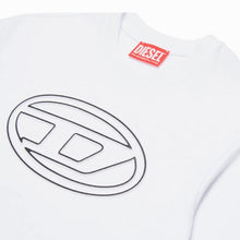 Carica l&#39;immagine nel visualizzatore di Gallery, Diesel t-shirt bianca logo Oval D J01788
