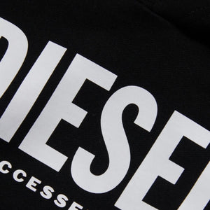 Diesel felpa cappuccio nera basic logo J01613