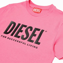 Carica l&#39;immagine nel visualizzatore di Gallery, Diesel t-shirt rosa logo basic J01541
