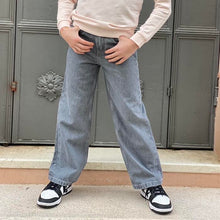 Carica l&#39;immagine nel visualizzatore di Gallery, Guess jeans largo bambina grigio J4RA08D56T0
