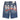 Icon kids bermuda jeans blu logo spray 1045
