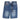Icon kids bermuda jeans blu logo spray 1045