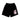 Icon kids bermuda nero logo lurex ragazza 1142
