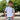 Icon kids t-shirt bianca logo gommato ragazza 1251