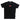 Icon kids t-shirt nera logo gommato 855